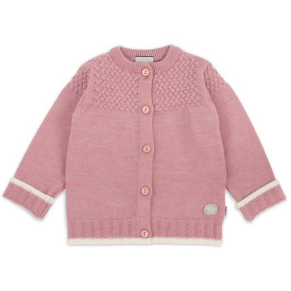 Lillelam_Jakke classic_lyng 1 Kardigan med knapper fra Lillelam i 100% merinoull i fargen lyng