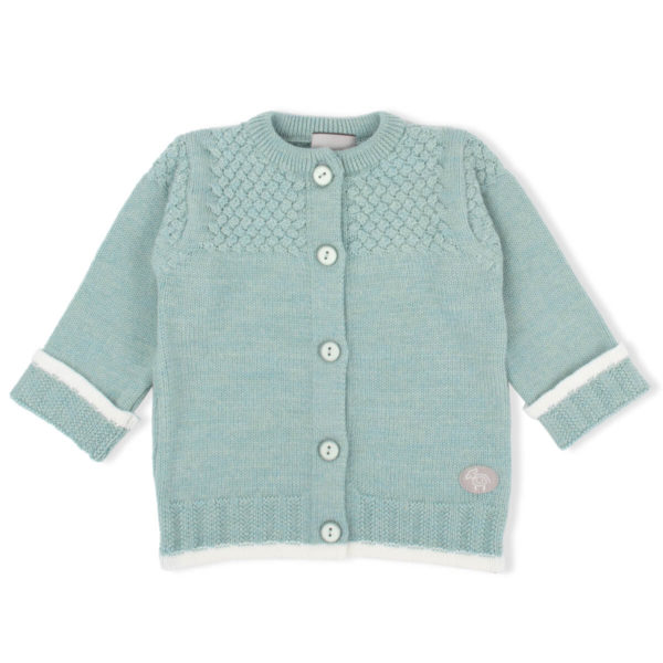 Lillelam_Jakke classic_sjøgrønn 1 Kardigan med knapper fra Lillelam i 100% merinoull i fargen sjøgrønn
