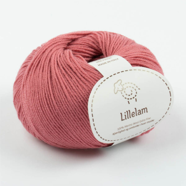 Lillelam Merinoull 50g - Lillelam Merinoull cerise 1