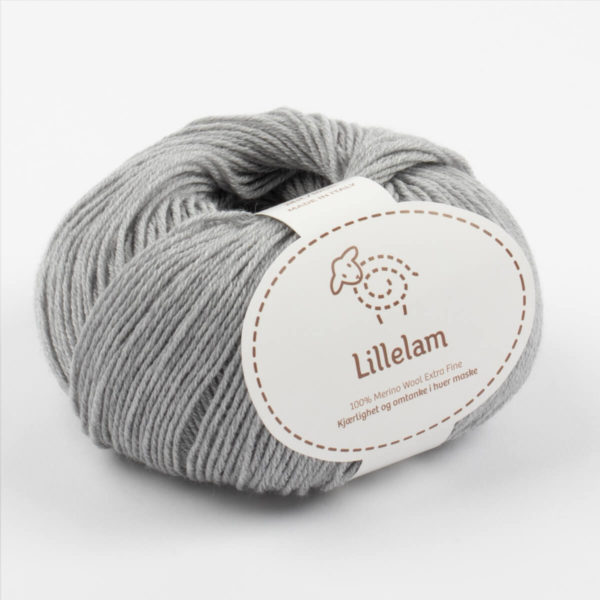Lillelam Merinoull 50g - Lillelam Merinoull grå 1