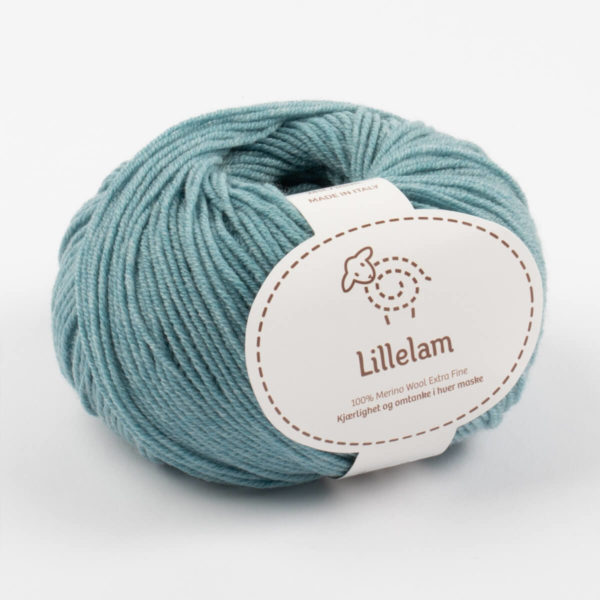 Lillelam Merinoull 50g - Lillelam Merinoull sjøgrønn 1