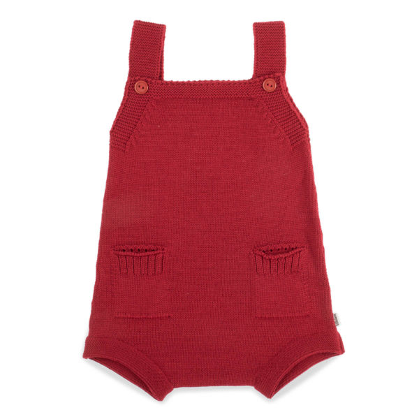 Lillelam_Romper jul med lomer_rød Romper m/lommer - Lillelam Romper jul med lomer rod
