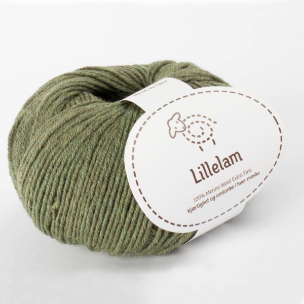 Lillelam Merinoull 50g - Lillelam Merinoull oliven