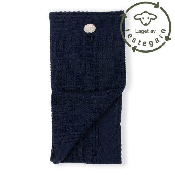 AW22_ass_col-mørk blå Pledd restegarn - AW22 ass col mork bla